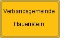 Ortsschild von Verbandsgemeinde Hauenstein