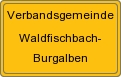 Ortsschild von Verbandsgemeinde Waldfischbach-Burgalben