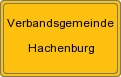 Ortsschild von Verbandsgemeinde Hachenburg