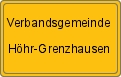 Ortsschild von Verbandsgemeinde Höhr-Grenzhausen