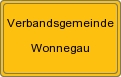 Ortsschild von Verbandsgemeinde Wonnegau