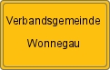 Ortsschild von Verbandsgemeinde Wonnegau