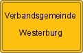 Ortsschild von Verbandsgemeinde Westerburg