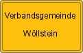 Ortsschild von Verbandsgemeinde Wöllstein