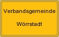 Ortsschild von Verbandsgemeinde Wörrstadt