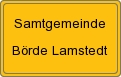 Ortsschild von Samtgemeinde Börde Lamstedt