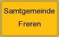 Ortsschild von Samtgemeinde Freren