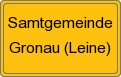 Ortsschild von Samtgemeinde Gronau (Leine)