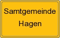 Ortsschild von Samtgemeinde Hagen