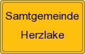 Ortsschild von Samtgemeinde Herzlake