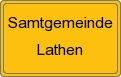 Ortsschild von Samtgemeinde Lathen