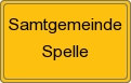 Ortsschild von Samtgemeinde Spelle