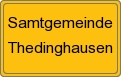 Ortsschild von Samtgemeinde Thedinghausen