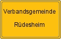Ortsschild von Verbandsgemeinde Rüdesheim