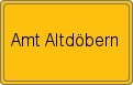 Ortsschild von Amt Altdöbern