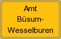 Ortsschild von Amt Büsum-Wesselburen