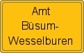 Ortsschild von Amt Büsum-Wesselburen