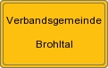 Ortsschild von Verbandsgemeinde Brohltal