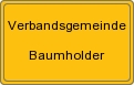 Ortsschild von Verbandsgemeinde Baumholder