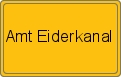Ortsschild von Amt Eiderkanal
