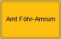 Ortsschild von Amt Föhr-Amrum