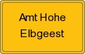 Ortsschild von Amt Hohe Elbgeest