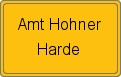 Ortsschild von Amt Hohner Harde