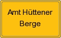 Ortsschild von Amt Hüttener Berge