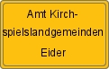 Ortsschild von Amt Kirchspielslandgemeinden Eider