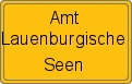 Ortsschild von Amt Lauenburgische Seen