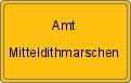 Ortsschild von Amt Mitteldithmarschen