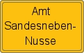 Ortsschild von Amt Sandesneben-Nusse