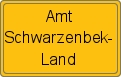 Ortsschild von Amt Schwarzenbek-Land