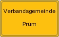 Ortsschild von Verbandsgemeinde Prüm