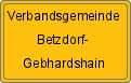 Ortsschild von Verbandsgemeinde Betzdorf-Gebhardshain