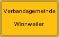 Ortsschild von Verbandsgemeinde Winnweiler