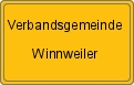 Ortsschild von Verbandsgemeinde Winnweiler