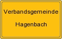Ortsschild von Verbandsgemeinde Hagenbach
