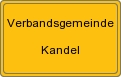 Ortsschild von Verbandsgemeinde Kandel