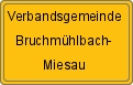 Ortsschild von Verbandsgemeinde Bruchmühlbach-Miesau