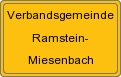 Ortsschild von Verbandsgemeinde Ramstein-Miesenbach