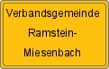 Ortsschild von Verbandsgemeinde Ramstein-Miesenbach