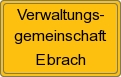 Ortsschild von Verwaltungsgemeinschaft Ebrach
