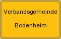 Ortsschild von Verbandsgemeinde Bodenheim