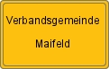 Ortsschild von Verbandsgemeinde Maifeld