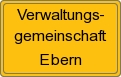 Ortsschild von Verwaltungsgemeinschaft Ebern